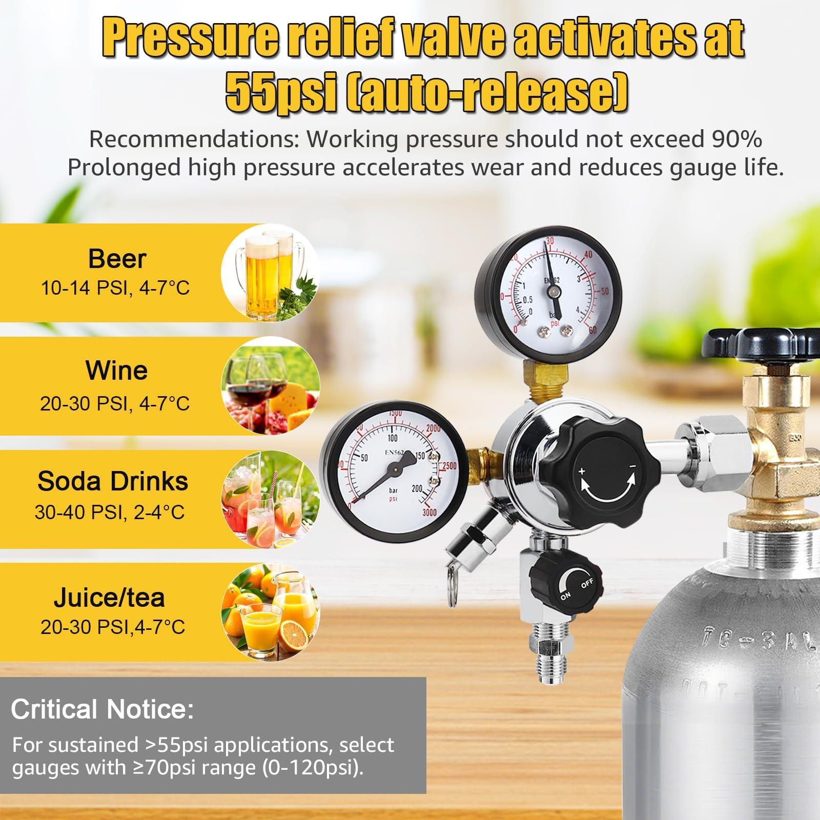 Amazon.co.jp: MRbrew CGA-320 ケグレギュレータ クイックディス