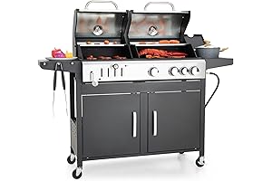 Captiva Designs Dual Gas and Charcoal Grill Combo: Outdoor Kitchen Essential