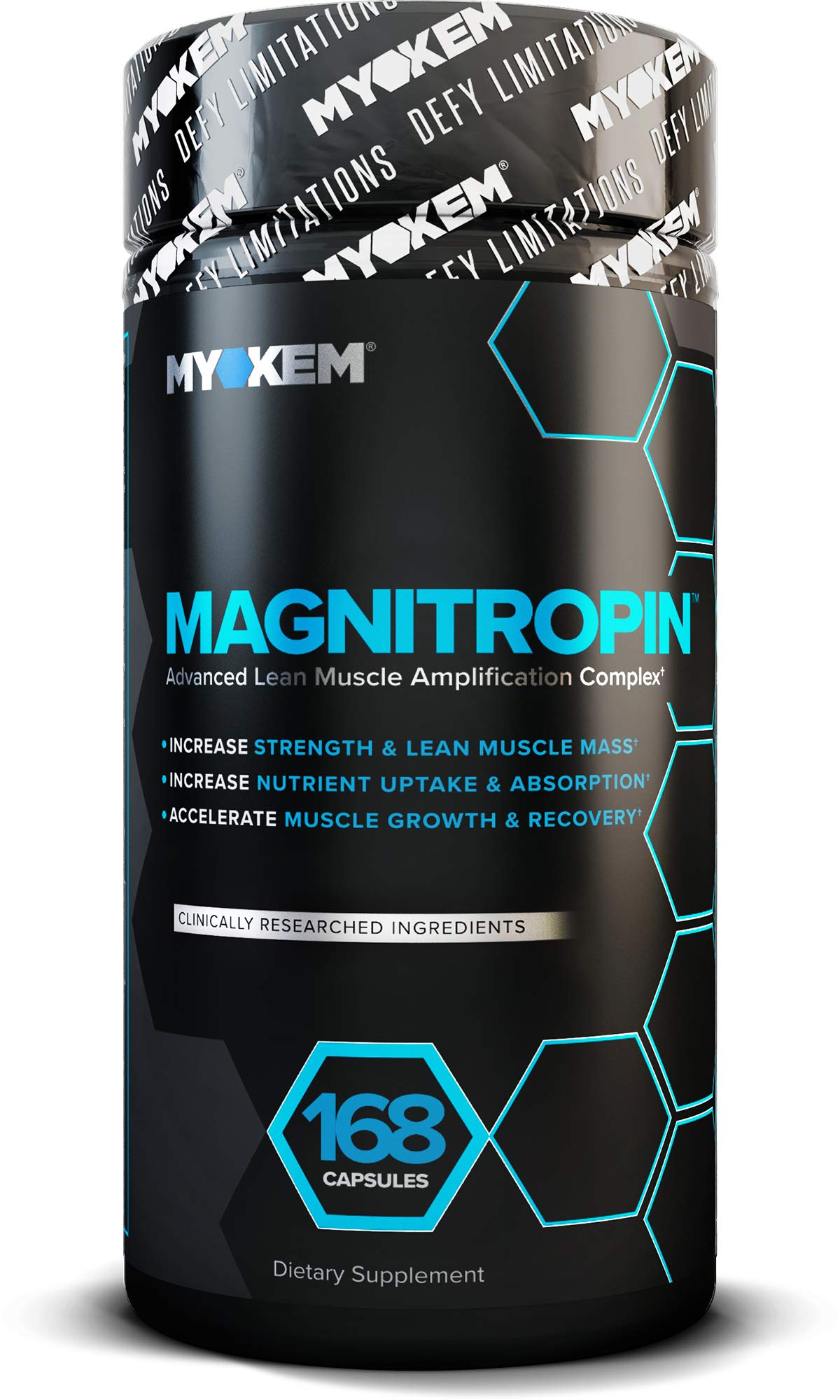 Magnitropin Hardcore Lean Muscle Builder and Natural Anabolic Accelerator | Clinically Formulated Bo