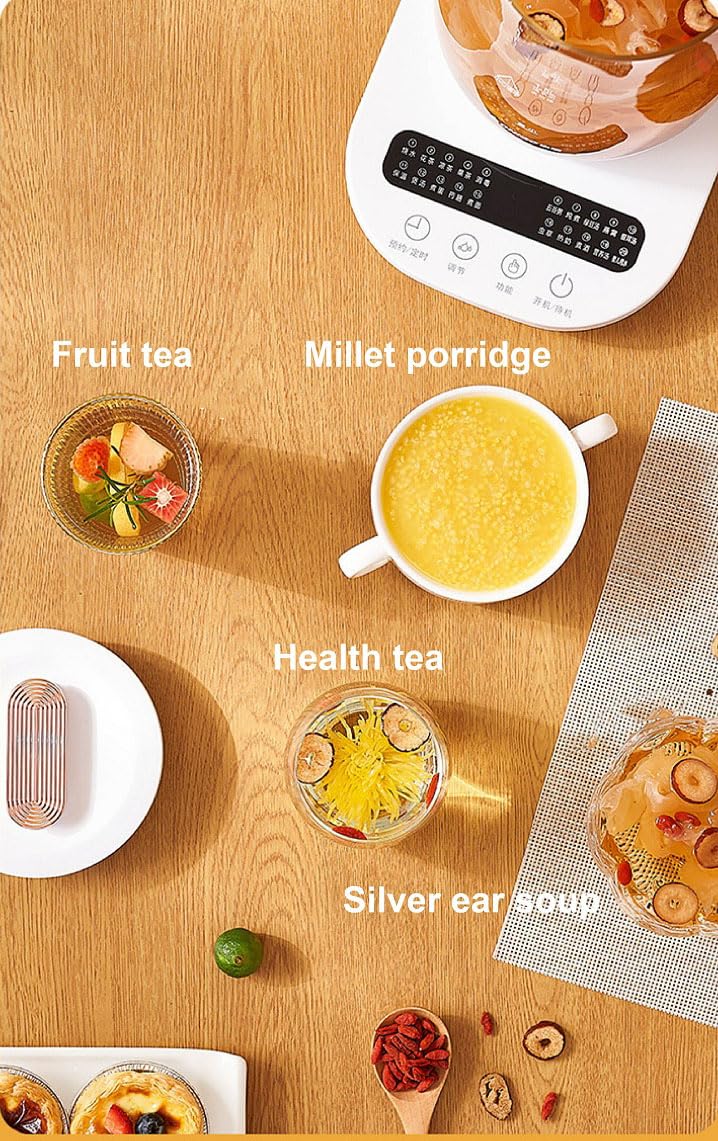 Bollitore elettrico con 20 funzioni preimpostate per preparare caffè, acqua bollente, stufare, porridge, yogurt, spegnimento automatico e protezione a secco bollire