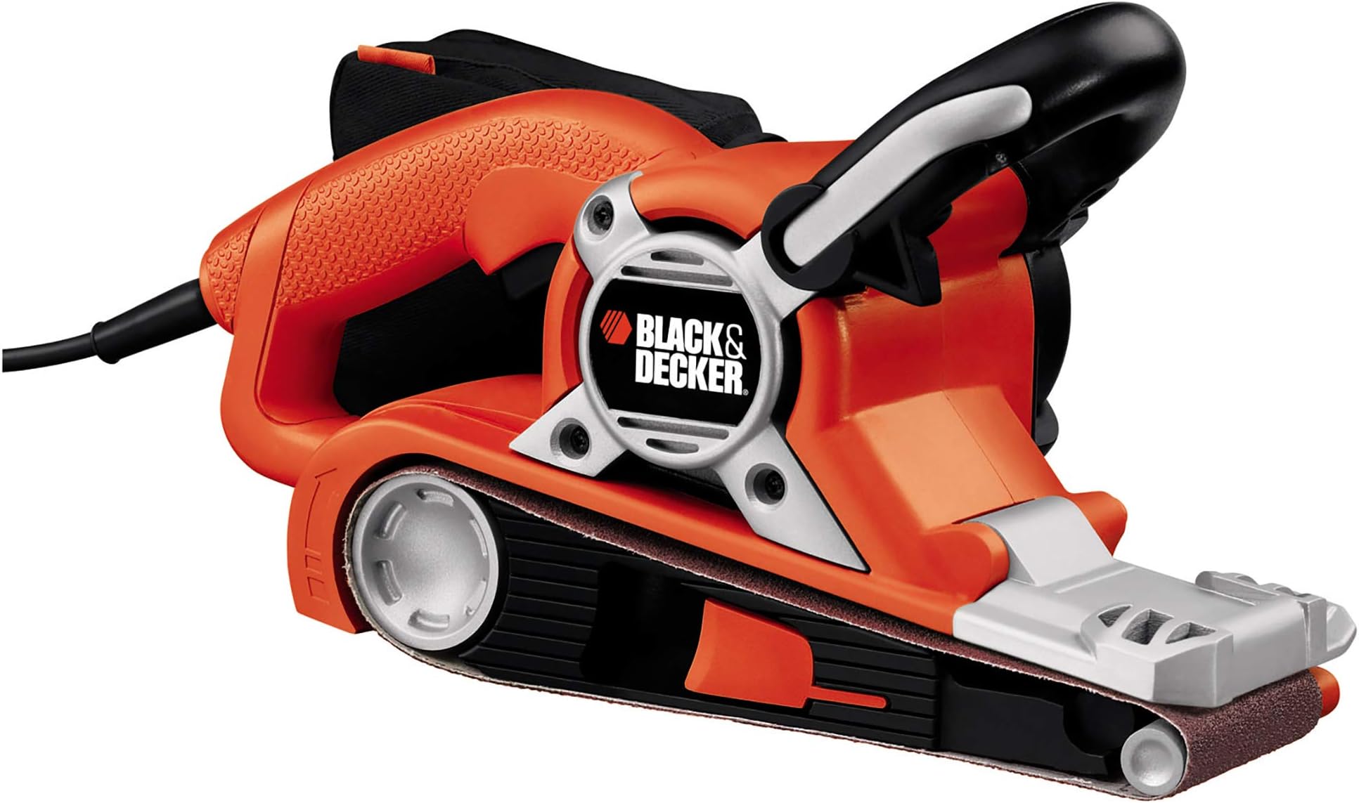 BLACK+DECKER 720 W Angled Belt Sander for Large Surfaces with Cyclonic Action Dust Canister, KA88-GB
