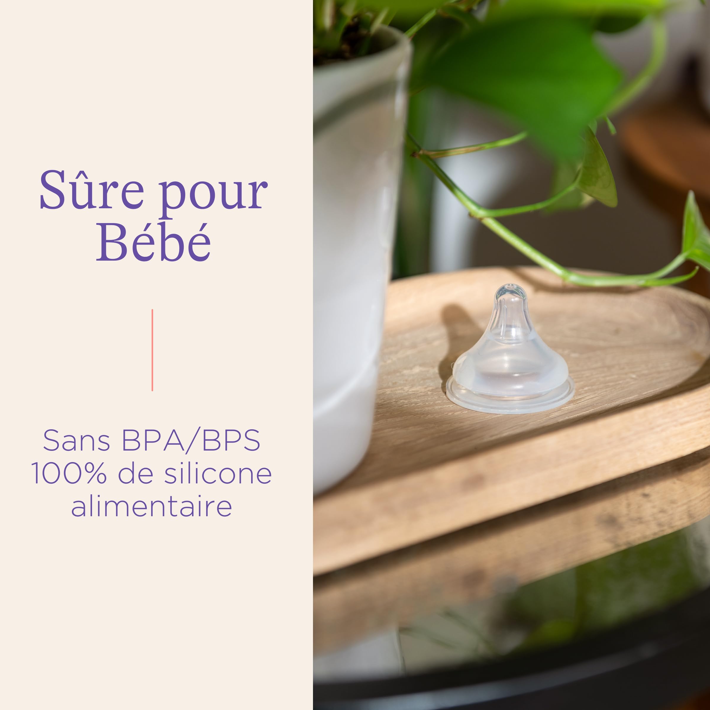 Lansinoh - Tétine Natural Wave XS x2 - Silicone Souple - Réduit la Confusion Sein-Tétine - Favorise Succion Naturelle - Compatible Biberons NaturalWave - Pour nouveau-nés