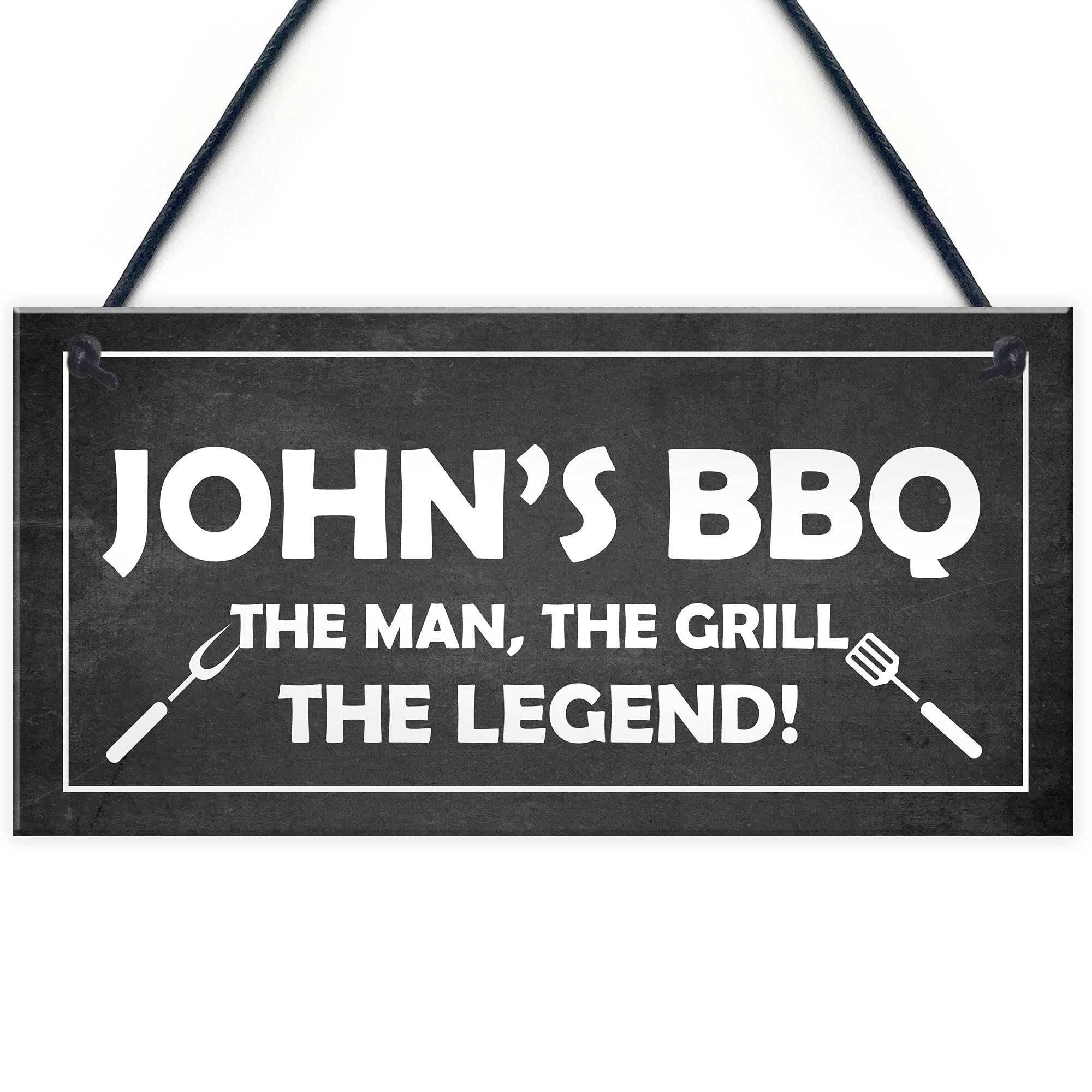 Personalised BBQ Signs And Plaque For Outdoor Funny Gift For Men Garden Sign
