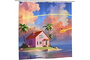 One-Piece Shower Curtain: Kame House Oasis for Anime Enthusiasts