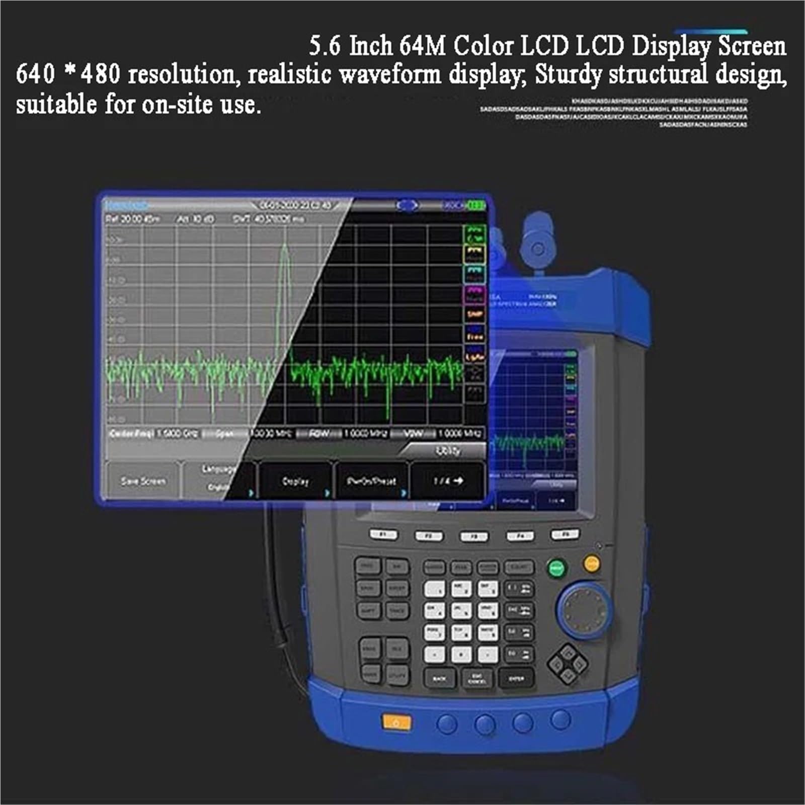Analizador de Espectro, Analizador de espectro digital portátil USB Inteace con medidor de intensidad de campo y monitor de espectro