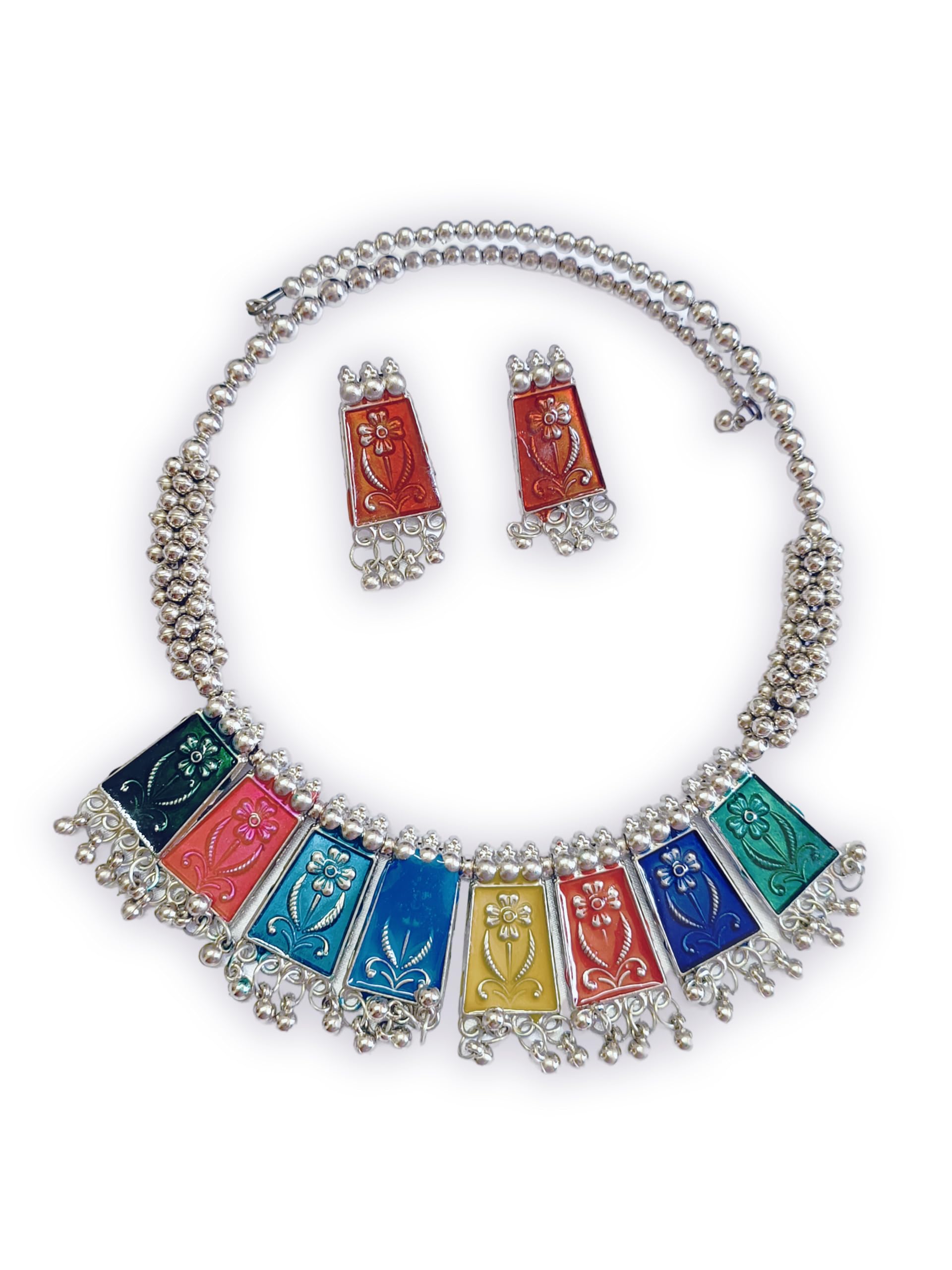 GLAMORSTYL Oxidised Jewellery Set with Necklace with Jhumki (B0DHQX8Z47) Amazon Price History, Amazon Price Tracker