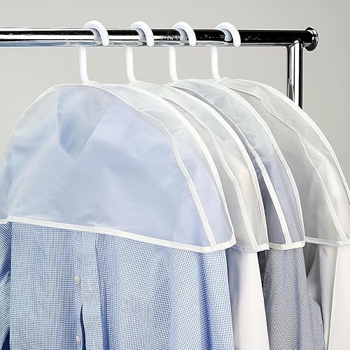 Miniatura 6 de Lillian Vernon Fundas de hombro esmeriladas para abrigo y traje, protección de armario, 22 x 8 pulgadas (juego de 12)