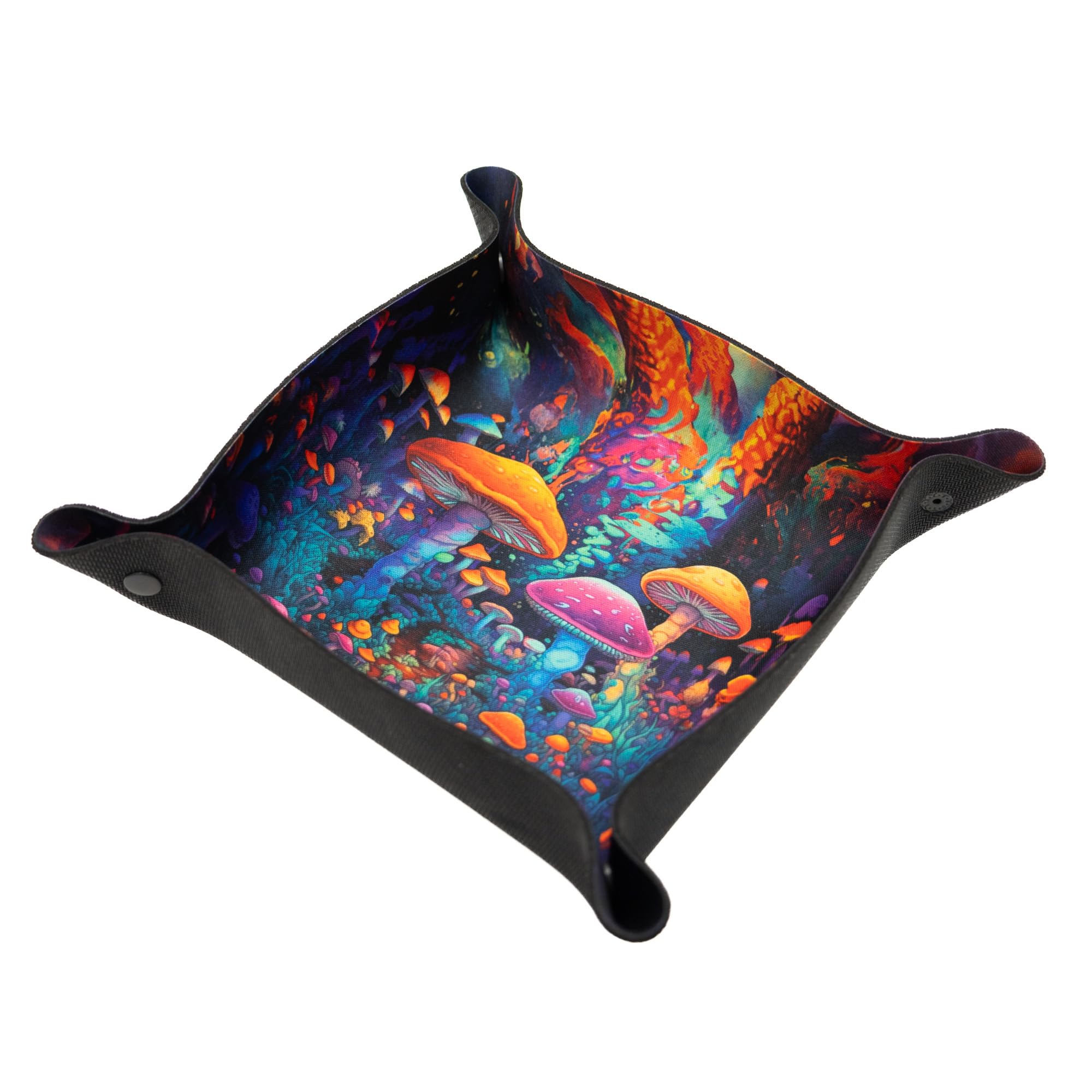 Playmats Land Of Mushrooms Dice Tray For Tabletop Games And Rpg Compatible With Wonder Book, Roll Player, Ashes Reborn