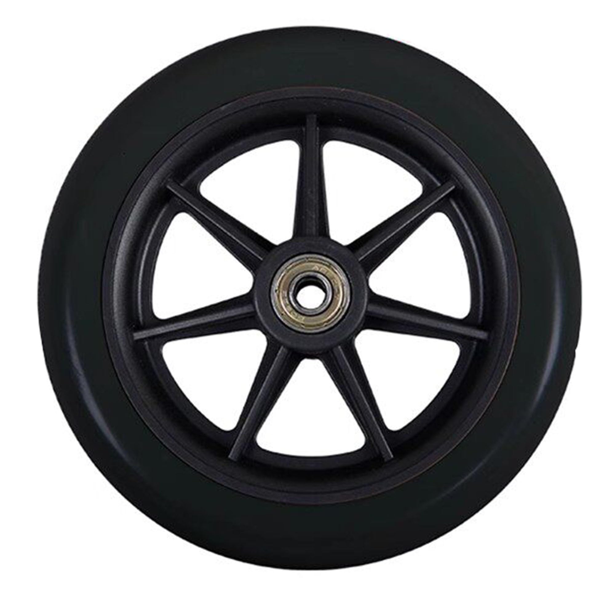 Genterun One Color Wheelchair Front Wheel, Solid Tire, With Bearing(6In)