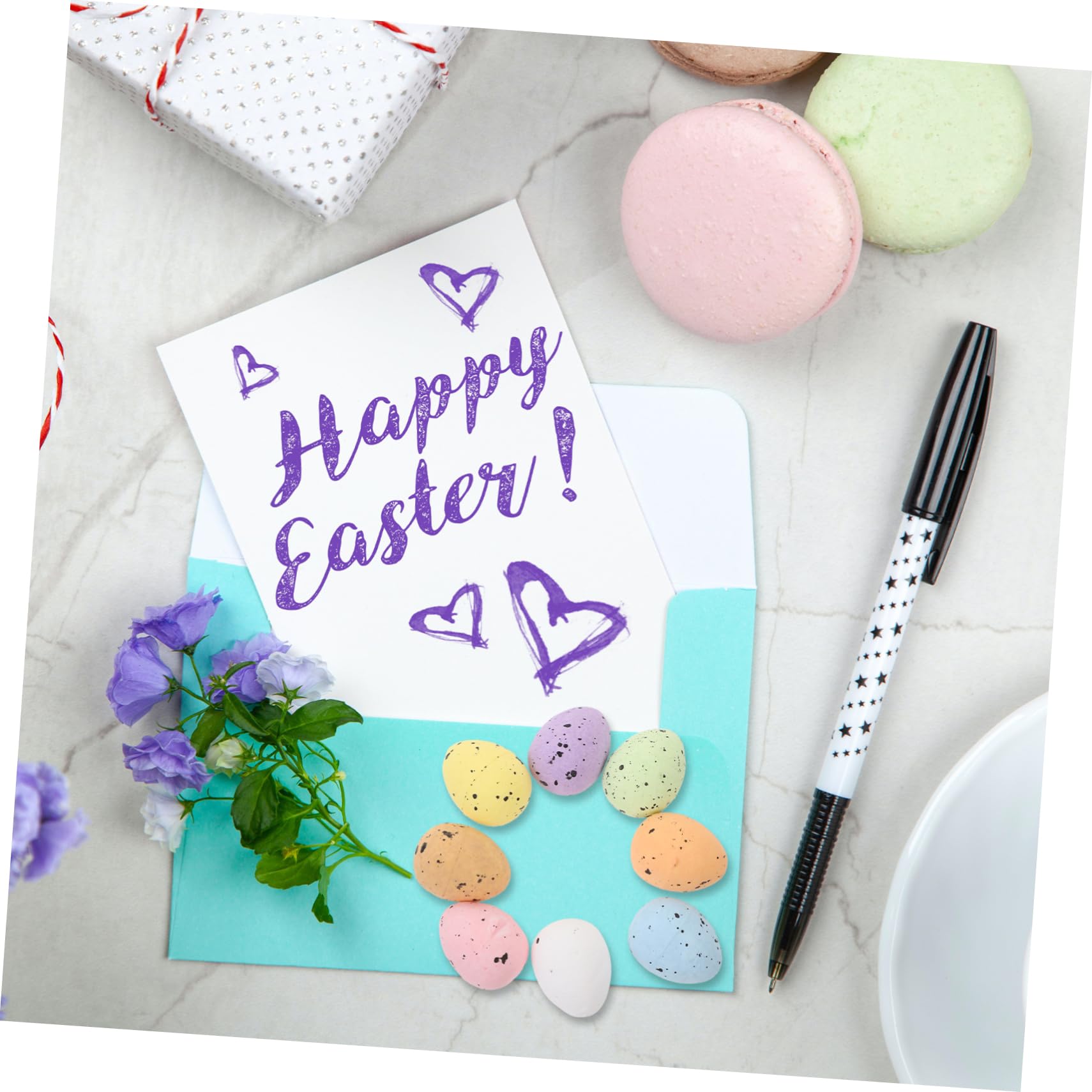 TOYANDONA 100pezzi Uova di Pasqua in Schiuma di Simulazione Decorazioni Fai da Te per Feste di Piccole Uova Colorate per Riempimento di Bomboniere