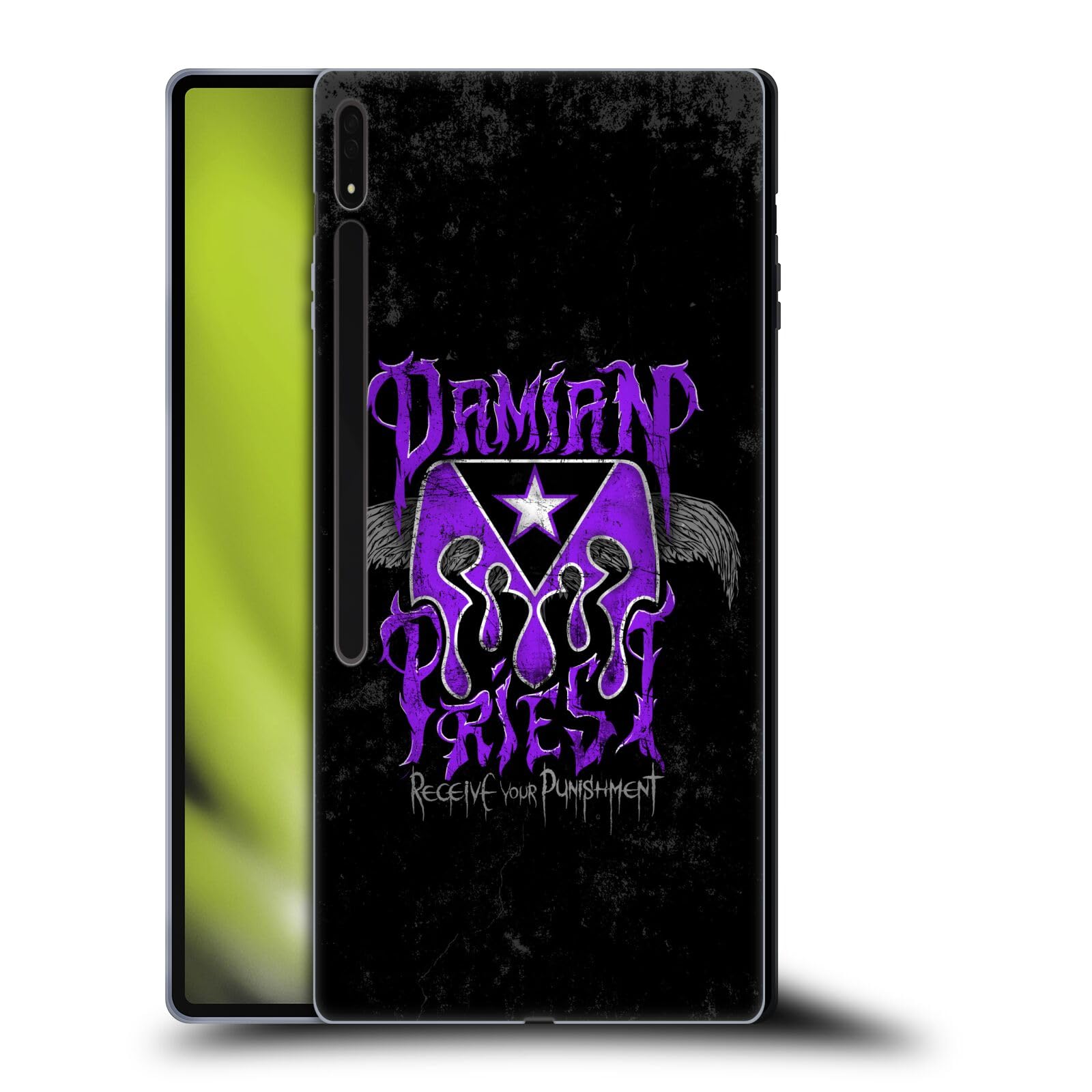 Head Case Designs Officially Licensed WWE Receive Your Punishment Damian Priest Soft Gel Case Compatible with Samsung Galaxy Tab S8 Ultra