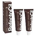 RefectoCil Cream Hair Dye 2-Pack - Professional Hair Tint for Long-Lasting Color - Natural Brown (3)