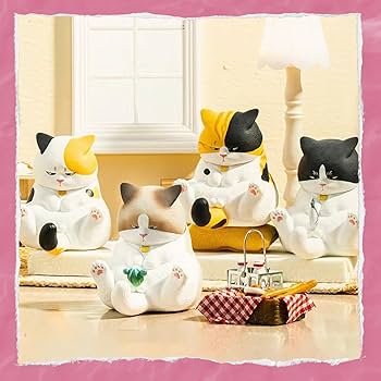 rain様猫フィギュア 3匹セット Amazon.co.jp: 【AAGWW】猫咪鈴- 股間を見つめる猫 シリーズ おもちゃ