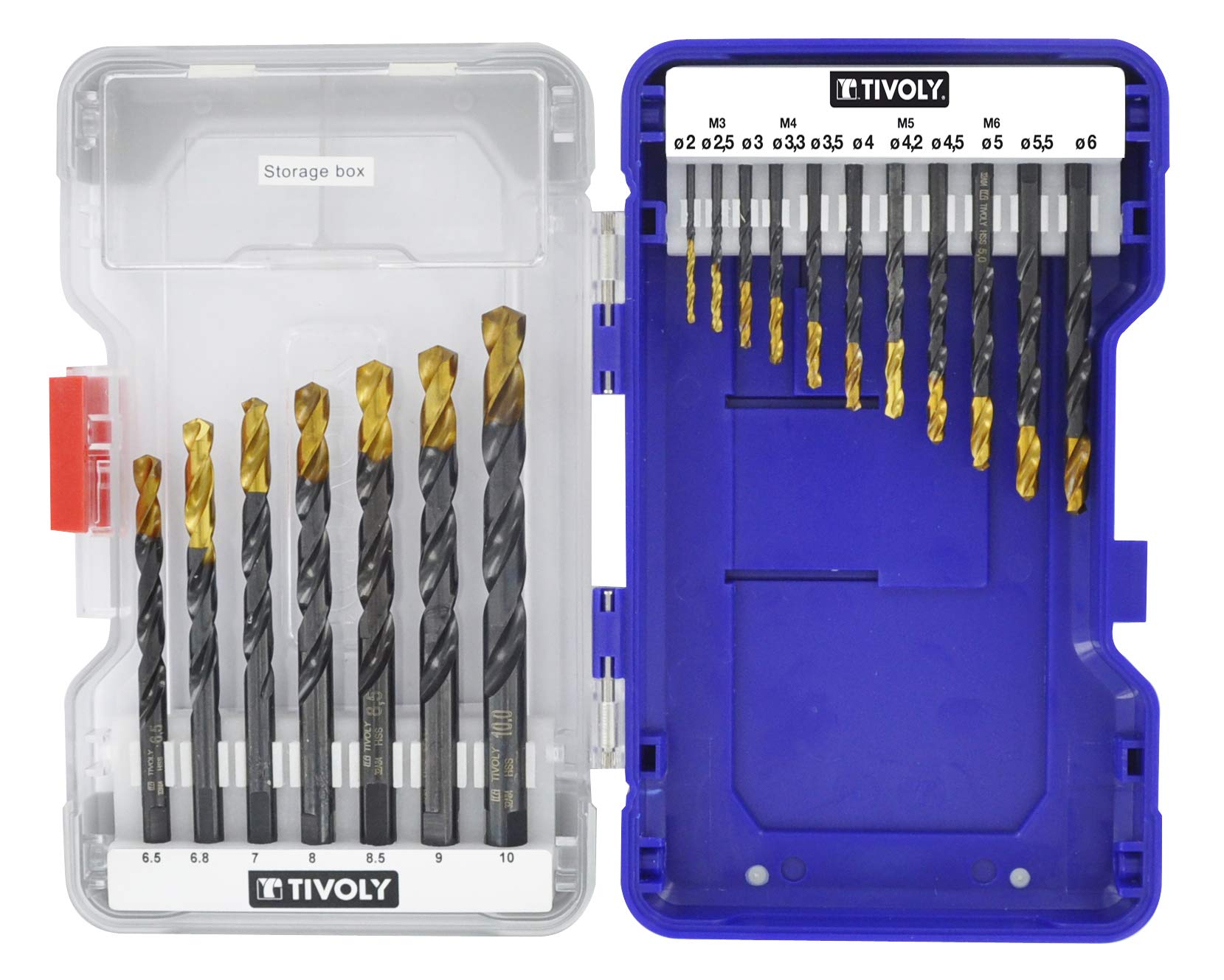Tivoly 11453170006 Ranger - Set di 18 punte per trapano in metallo