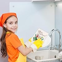 Vista 6 de Tevxj 6 piezas de paños suecos navideños duraderos para Navidad, paños de limpieza suecos absorbentes y de secado rápido, toallas de cocina