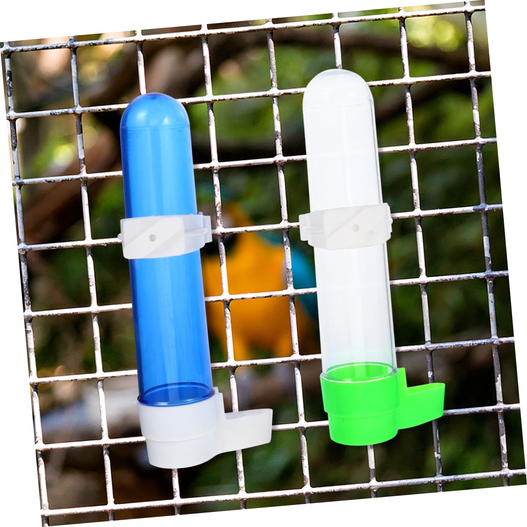 POPETPOP 12piezas Botella De Agua Automática para Pájaros Bebedero De Plástico para Periquitos y Canarios Instalación y Accesorios para Transparente