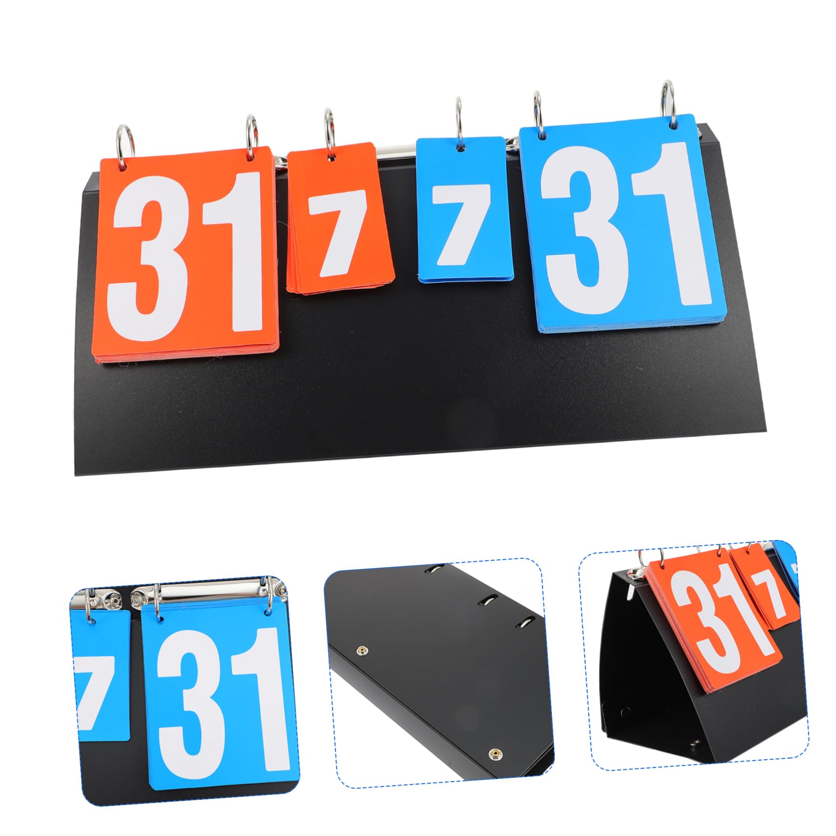 VICASKY Punktetafel Tischtennis-anzeigetafel Desktop Scorer Sportbedarf Basketball-spielbedarf Punkte-Flipper