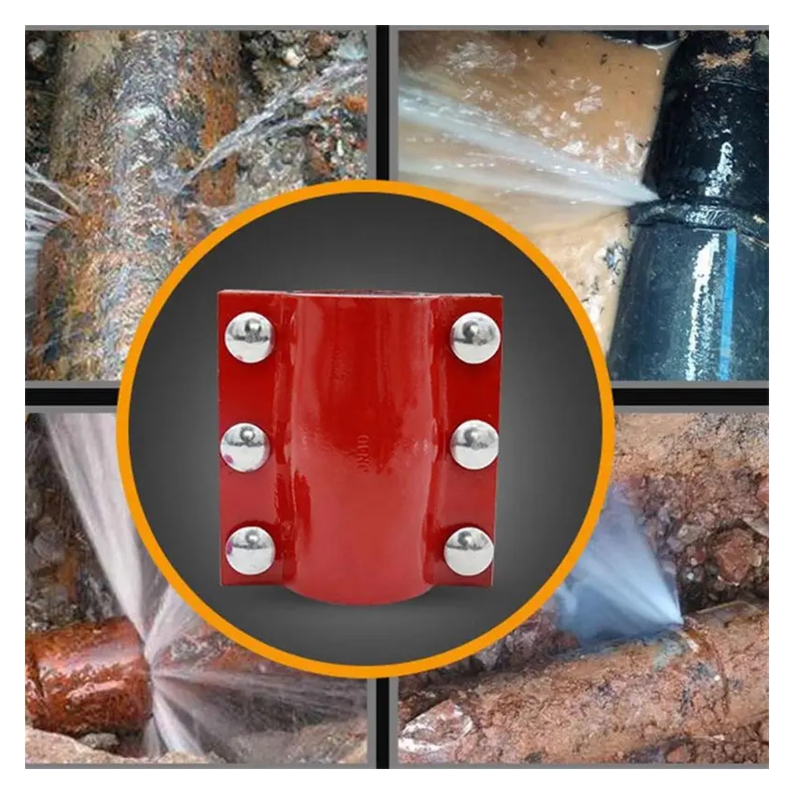 Abrazadera de tubo, abrazaderas de manguera, correa de tubo, abrazaderas de reparación de fugas de tuberías de agua, abrazadera de reparación de acero, abrazadera de reparación de tuberías, buen sella