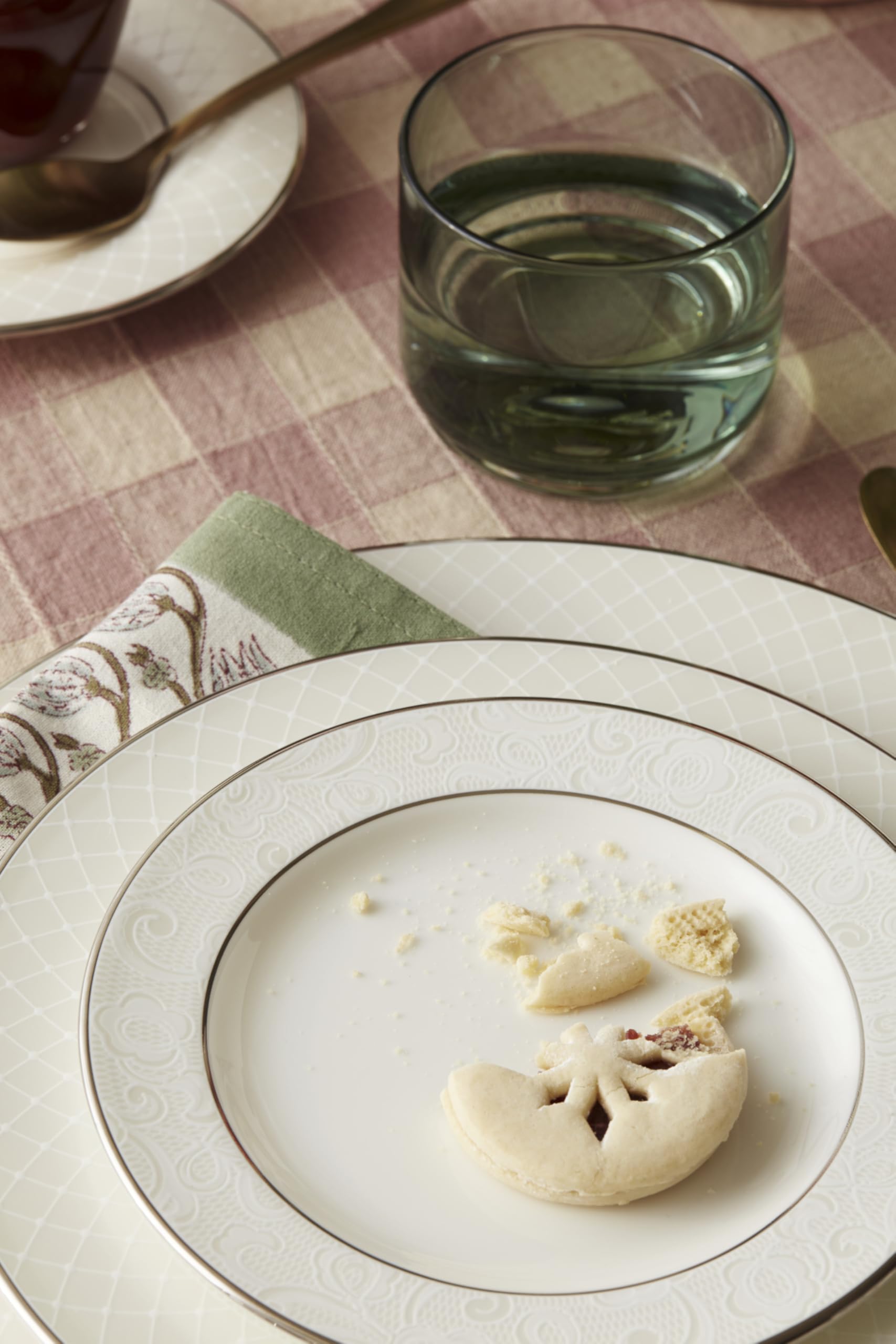 Lenox 762014 wenecka koronka 5-częściowa zastawa stołowa, porcelana kostna, biała