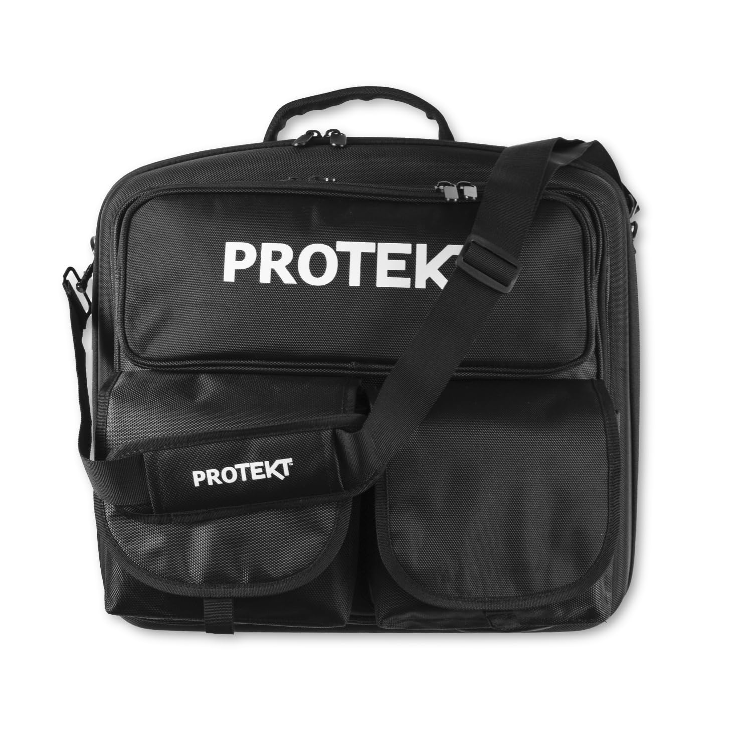 Protekt XDJ-1000 EVA Bag di BXDJ1P DJ Zaino per Mixer Pioneer - con 4 tasche frontali per laptop, cuffie, cavi e accessori essenziali, Nero , 525 x 510 x 165 mm, Borsa per mixer DJ