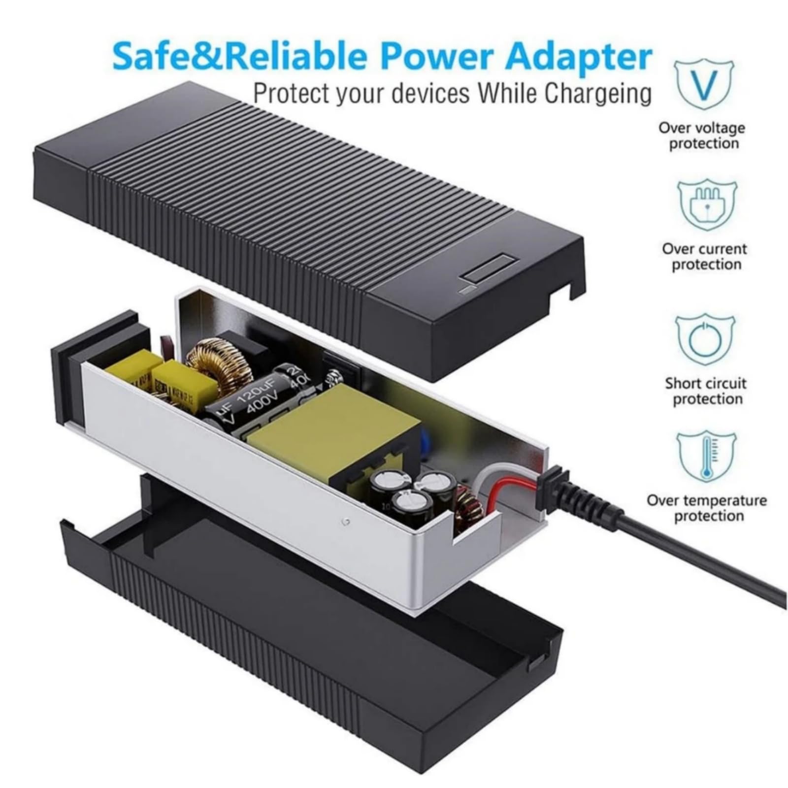Chargeur 54,6 V 2 A 5,5 mm pour batterie Rad Power 48 V, Lectric XP 2.0 3.0, RadRunner RadRover, Himiway Cruiser, Aventon, Ecotric, Sondors, Hiboy, ViVi, Jasion eb7, 54,6 V 2 A avec