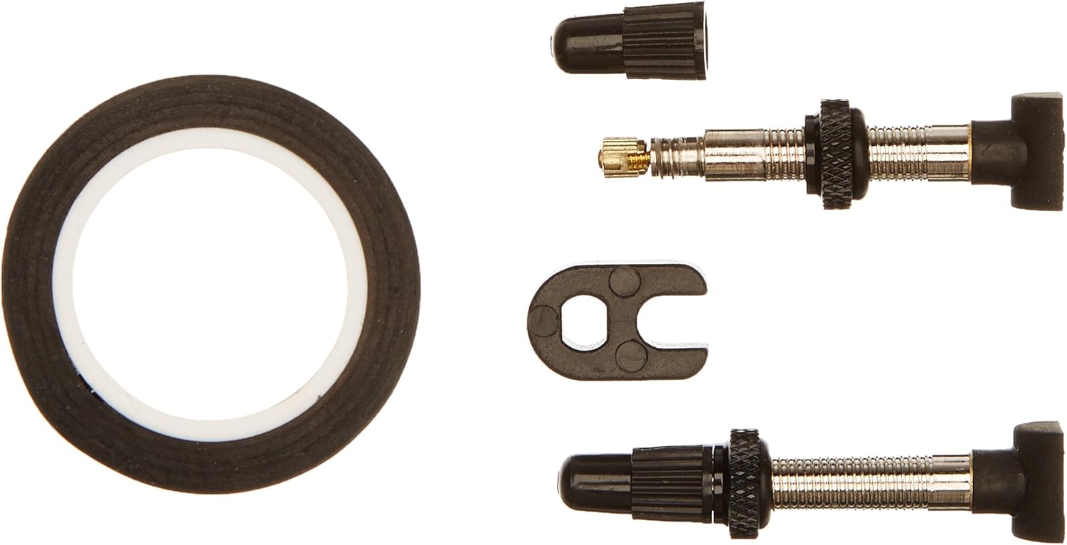 Valves Tubeless Pour Vélo En Aluminium - Lot De 2 Valves 40 Mm, Avec Composants De Montage | Étanches, Légères Et Faciles à Installer !
