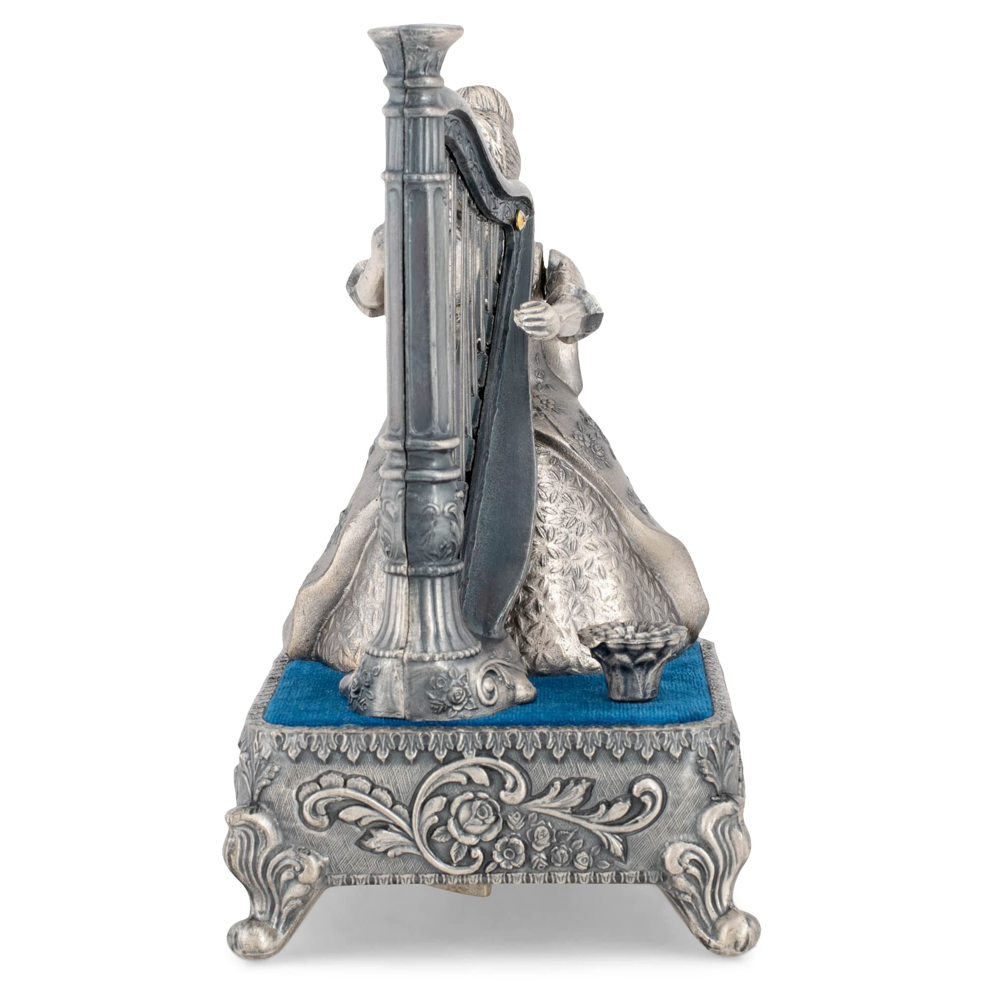 Amazon.co.jp: Haelo シルバートーン ハープを奏でる女性 メタル