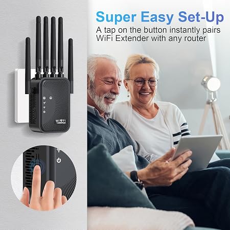 Trevonithrax Ultra Strong WiFi Range Booster | Dual Band with 6 Antennas