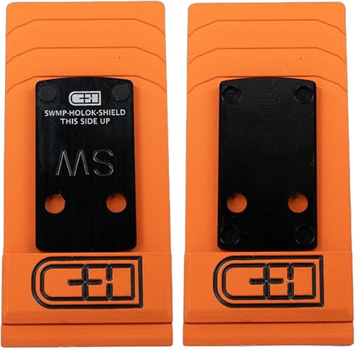 C+H Placa de montaje de punto rojo de precisión compatible con Smith & Wesson M&P 2.0 Shield y Holosun 407K507K  No compatible con Shield Plus