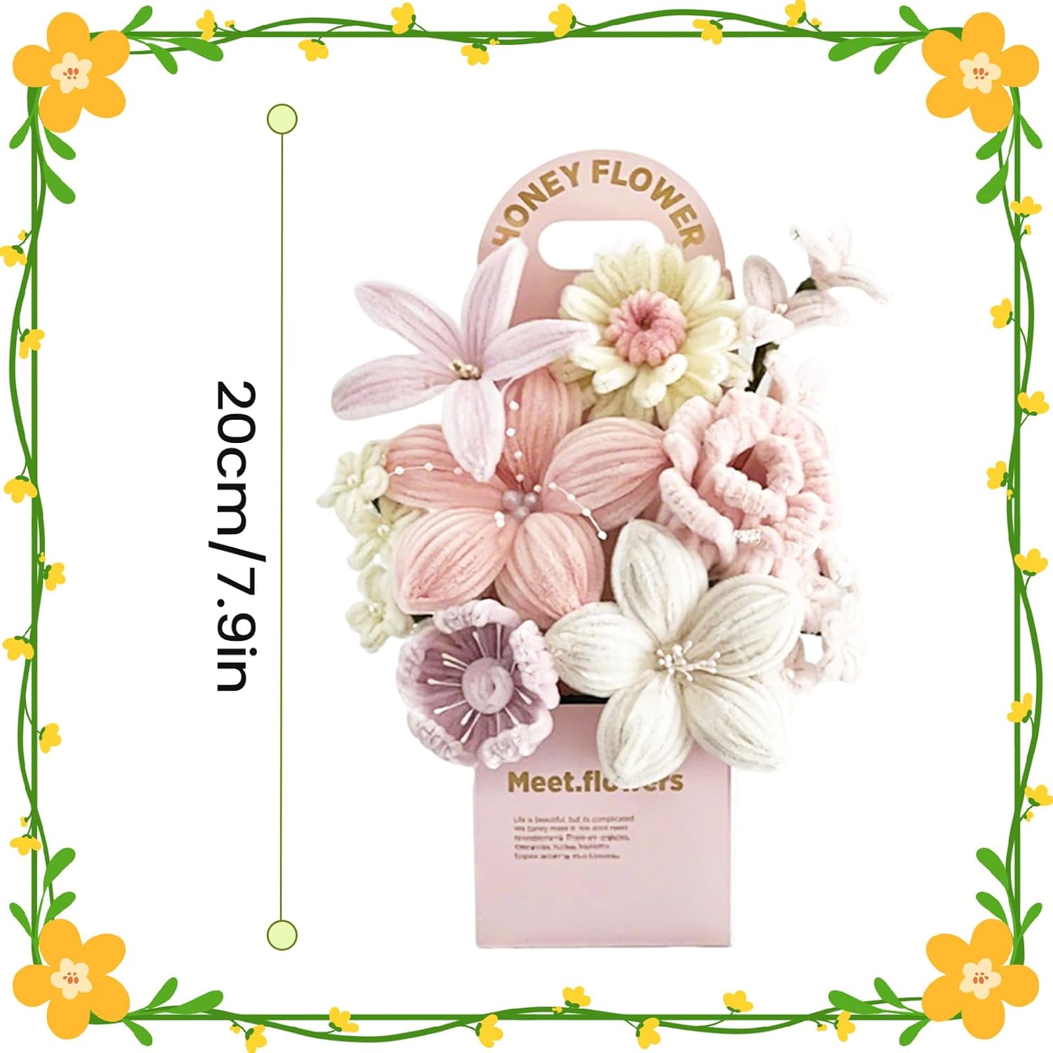 Générique DIY Folding Flower Stems Kit | DIY | DIY Flower Activity - for Bouquet, Mother's Day DIY, Art Project, School, Home