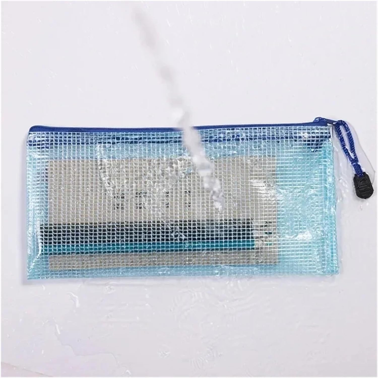 Borse con zip a rete Borsa con cerniera in rete 5 pezzi A4 A5 A6 Borsa for documenti Cartella portaoggetti for cancelleria Cartella con cerniera in rete Cartelle portadocumenti con cerniera Forniture