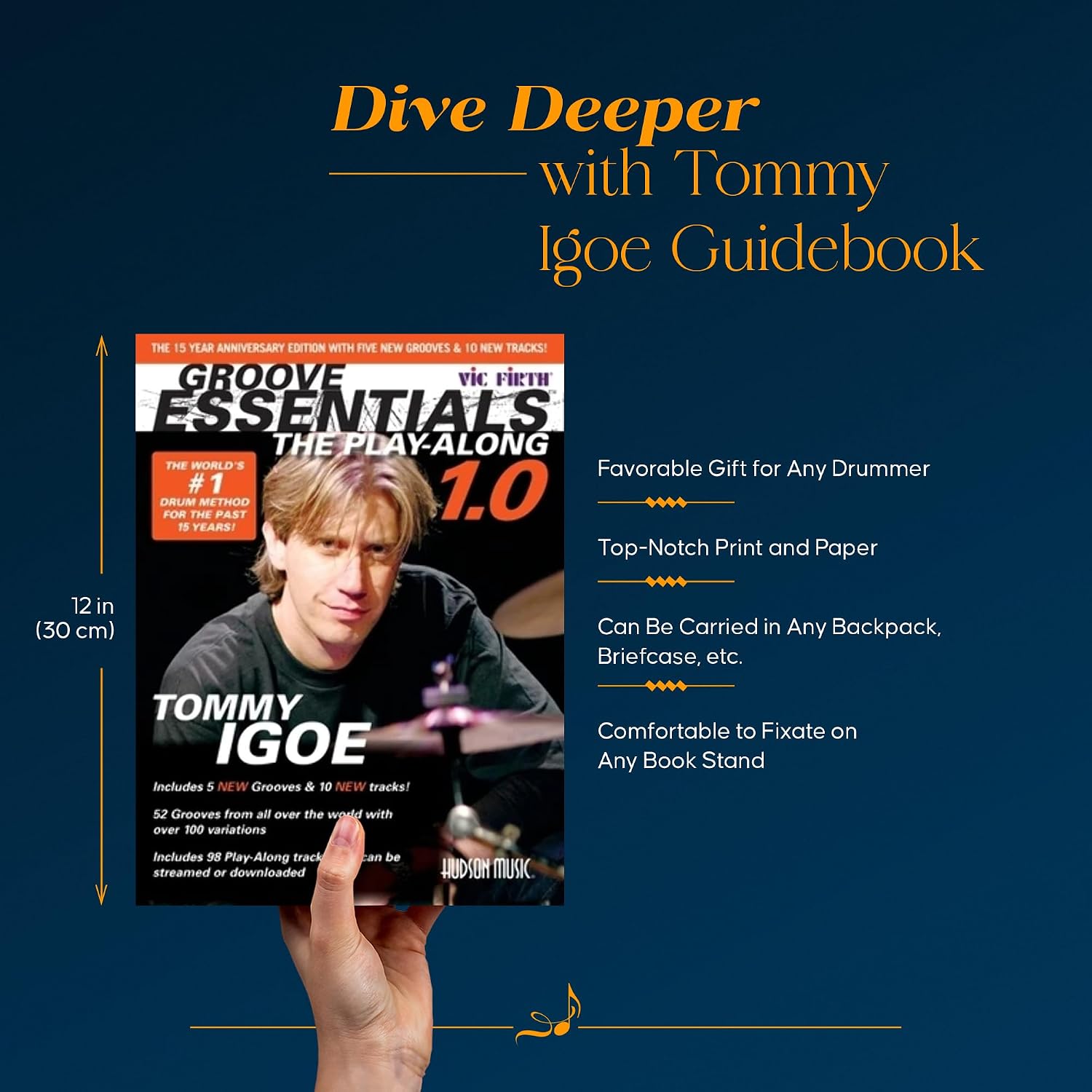 Groove Essentials 1.0 - The Play-Along Book/Online Audio - Drum Book with 52 Grooves and over 100 Variations