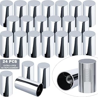 CheeMuii 24PCS 33mm Lug Nut Cover Kit Standard Flanged Column Lug Nut Cover