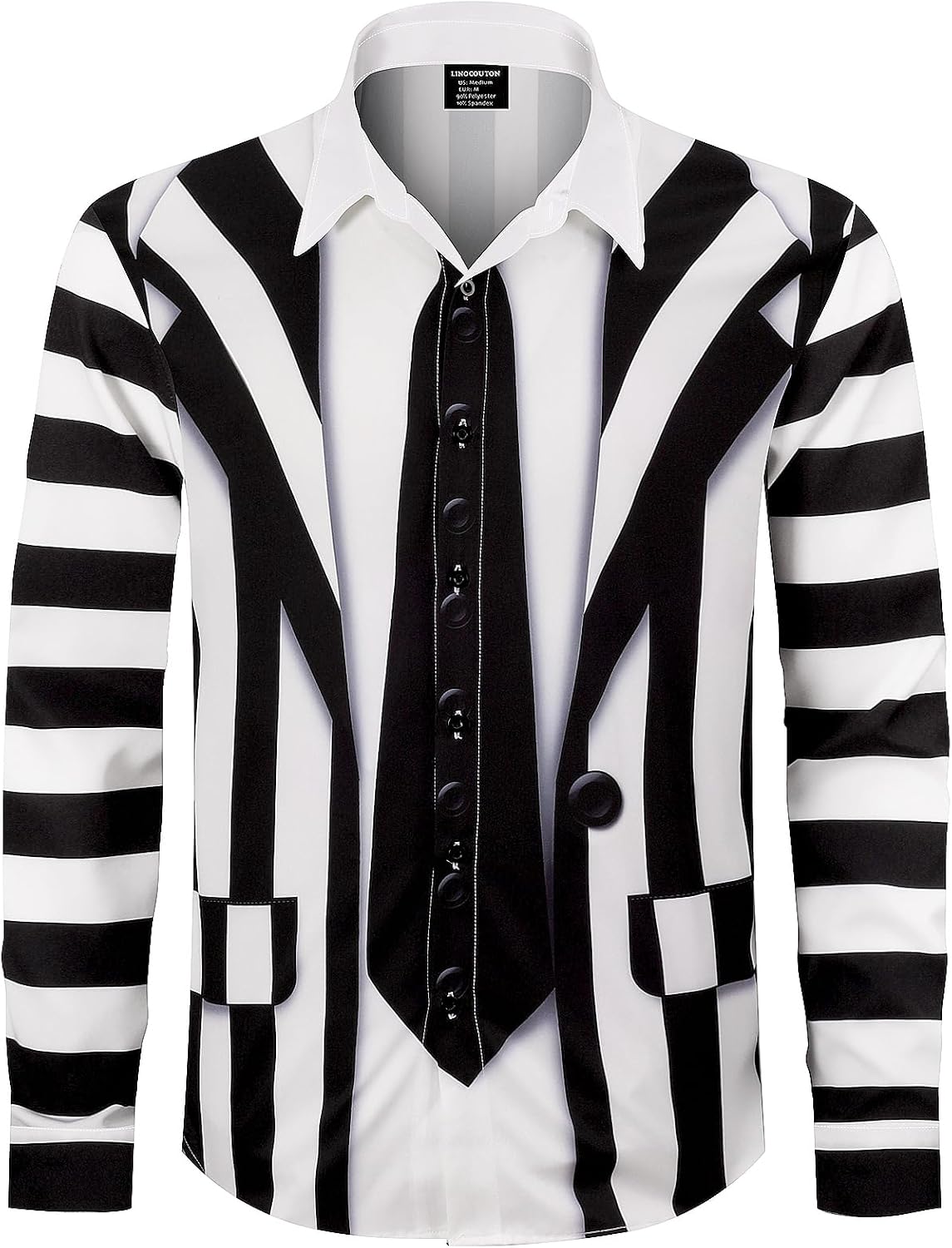 Men's Novelty Holiday Long Sleeve Button Down Shirts