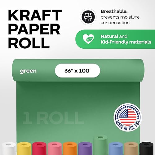 Vista 149 de IDL Packaging - Rollo de papel de estraza marrón de 48 pulgadas x 150 pies (1,800 pulgadas), 50 libras (paquete de 6), resistente, para embalar