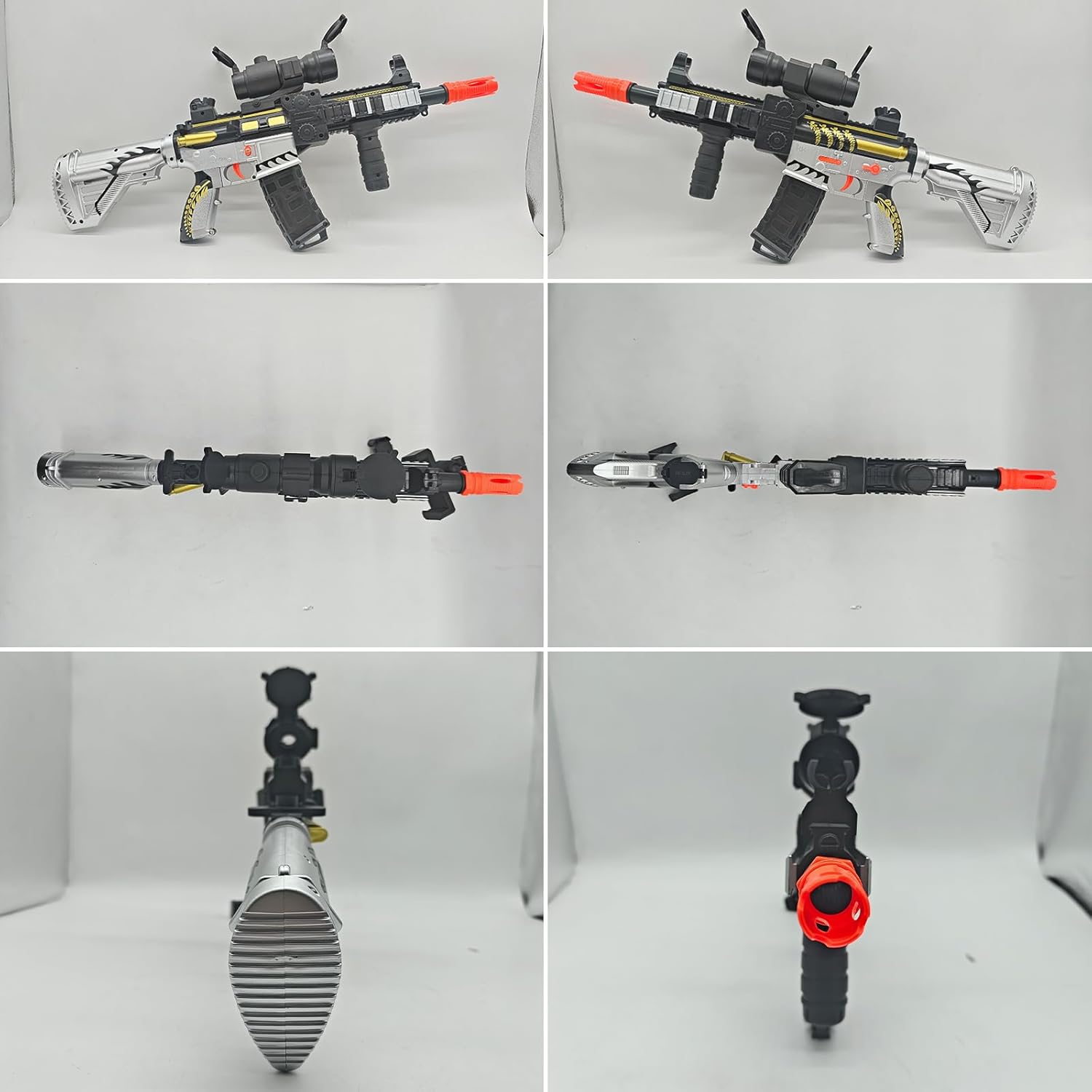 Realistic Toy for Nerf Guns Dart - Electric Sniper Rifle with Scope 120 Soft Bullets 3 Magazine, Automatic Foam Blaster for Boy Age 8-12 Years Old, Indoor Outdoor Present for Adult Kid Holiday