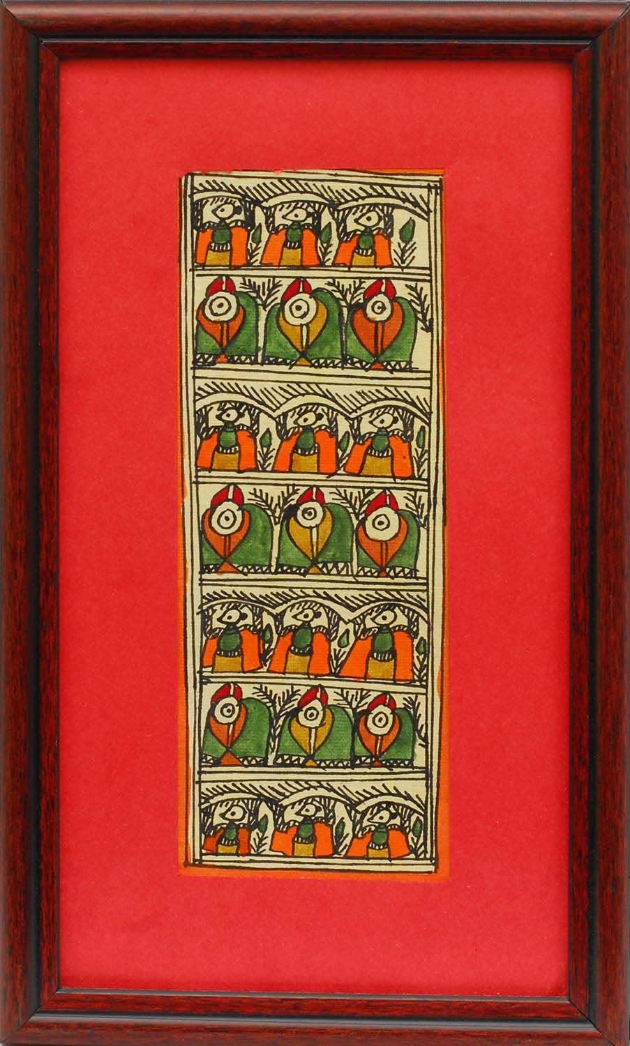 India4you Nature Madhubani Painting on Hand Crafted Paper