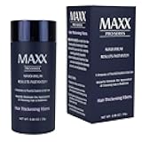 MAXX PRO-SERIES Volumizing Hair Fibers with real Keratin for Thinning Hair/Hair Loss – Dermatologist Tested and Certified Hypoallergenic - 60 days + supply - Multiple Colors Available (Gray)