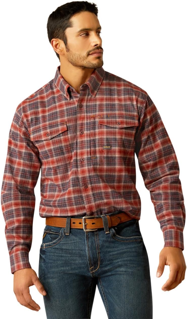 Ariat Mens Rebar Flannel Insulated Shirt Jacket