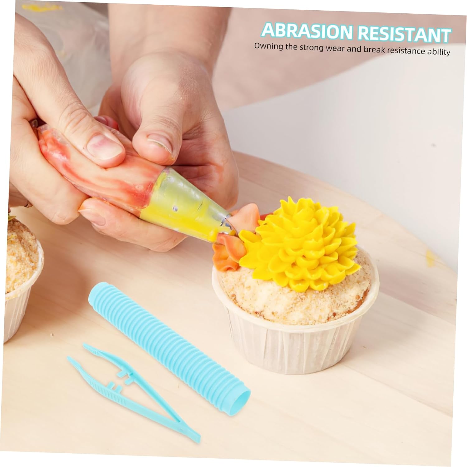 ABOOFAN 3sets Cake Lace Fondant Roller Embossed Cake Decoration Tool with Rollers Clips Non Stick Pastry for Candy Jelly Biscuit Making Easy to Clean 4pcs*3