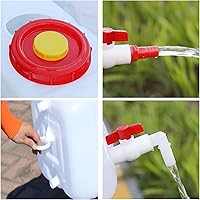 Vista 3 de Tanque de agua portátil de 20 galones con espita y manguera, contenedor de almacenamiento de agua para camping, RV, camión, preparación