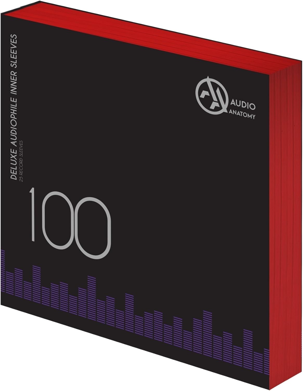 Audio Anatomy Vinyl-Inner Sleeves 12“ - red, 100 Pieces