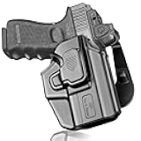 Universal OWB Holster for G43X/G48 MOS, Shield Plus, P365 XL/P365, Glock 26 27, RDS Compatible, Fits Sub-Compact 9mm Pistols Like G3C, Hellcat Pro, Index Finger Release, Adjustable Cant, Right Hand