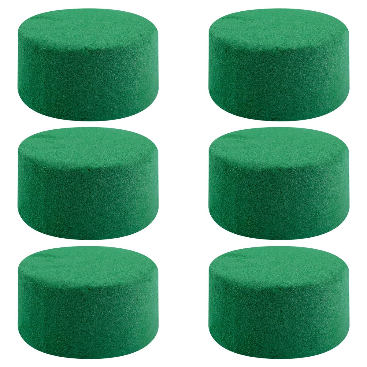 Lotsdonxia Green 6 Pcs Floral Foam Blocks – Foam Bricks For Flower Arranging, Wedding Decorations, Artificial Flowers, Craft Tray Floristry Supplies (Green)
