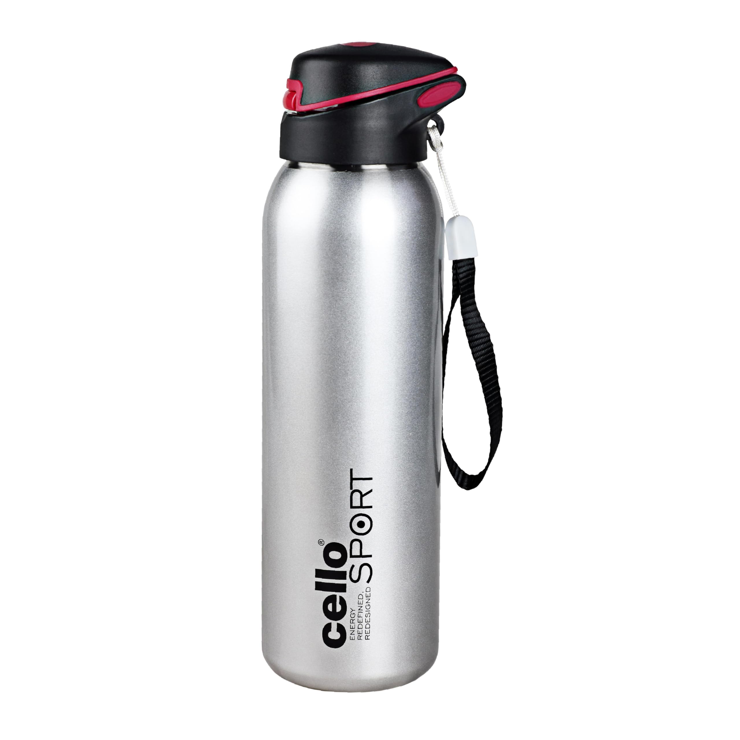 Cello Gym Star Thermosteel Flask, 650ml, Silver | 24 Hours Hot and Cold Flask | Leak Proof | Office Bottle | Sports | Home | Kitchen | Hiking | Treking | Travel (B078FBVJM3) Amazon Price History, Amazon Price Tracker