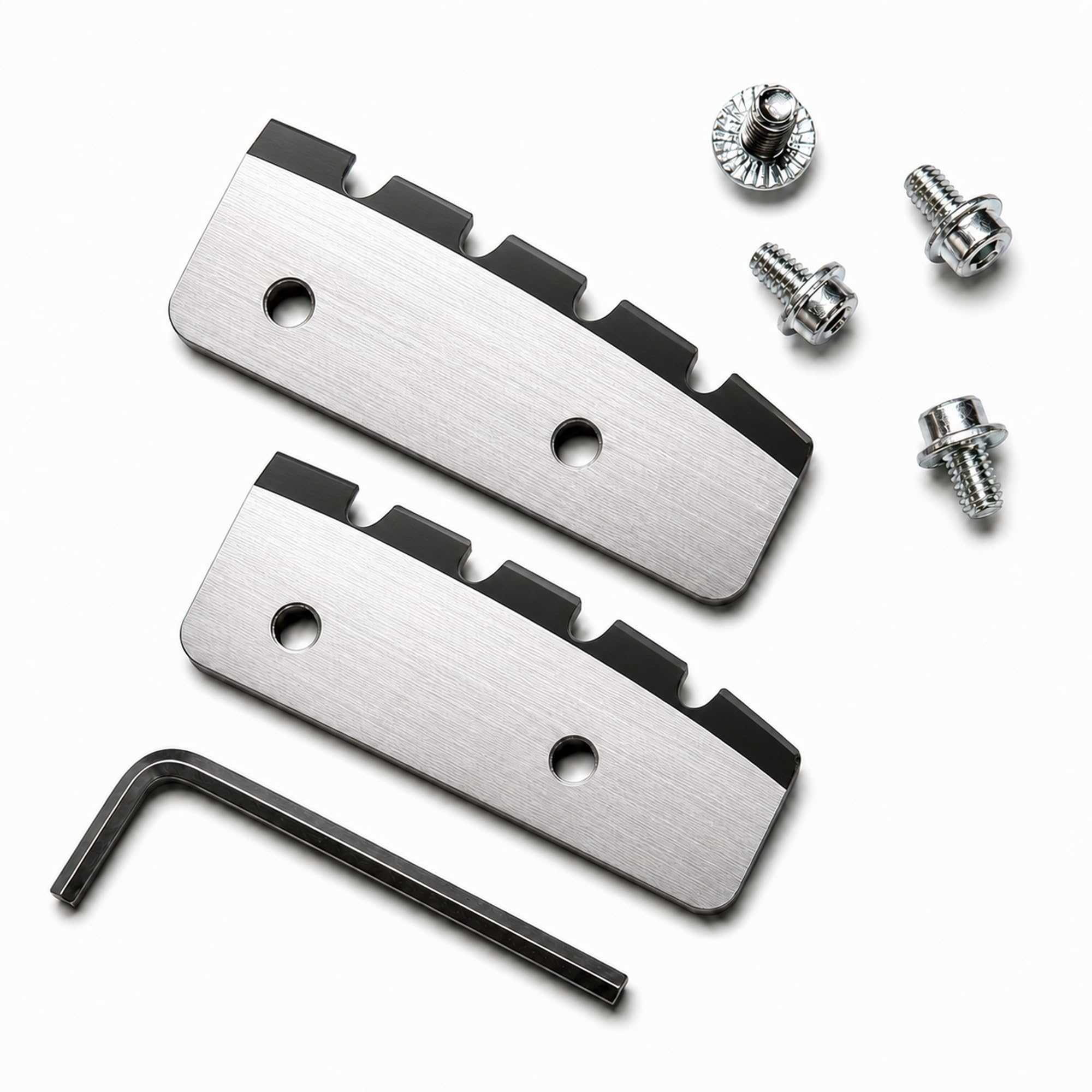 Lot de 2 lames de rechange pour tarière à glace dentelée de 15,2 cm, compatibles avec les tarières manuelles Select StrikeMaster Mora, lot de 2 avec boulons et clé hexagonale