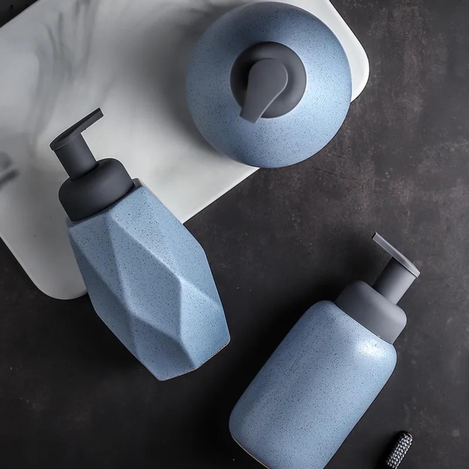 Cecipa Max Dispenser Di Sapone Nero - Dispenser Di Sapone Per Lavello Da Cucina Con Contenitore Tubo Di Prolunga In Silicone Eu Modello 87899889