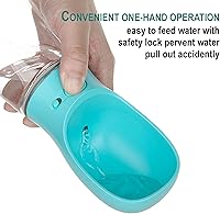 Vista 4 de PETnSport - Dispensador de agua portátil, ligero, a prueba de fugas, para paseos al aire libre, para mascotas, para perros, botella de agua