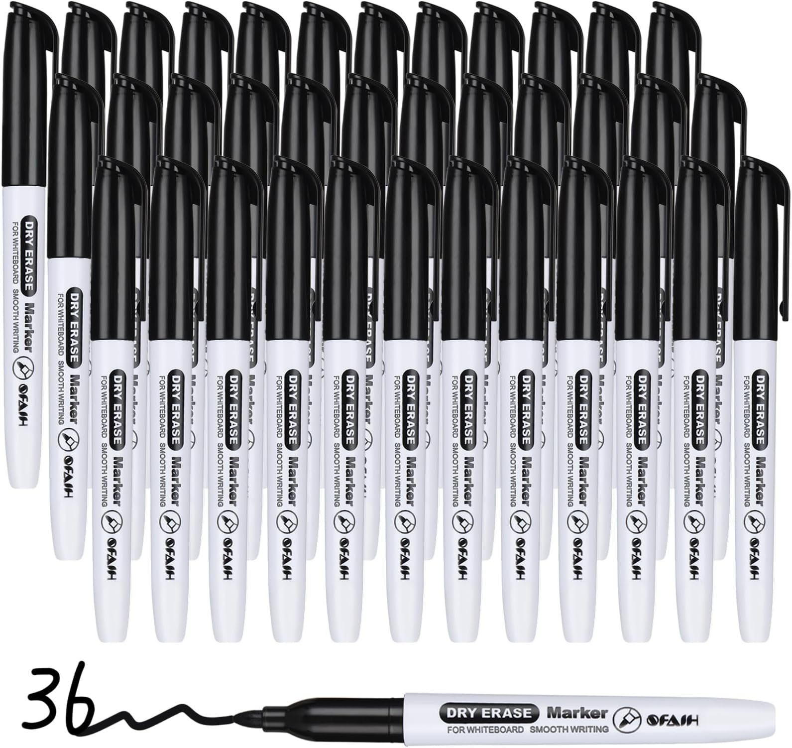 SFAIH 12Pack Fine Tip Whiteboard Markers 12 Assorted