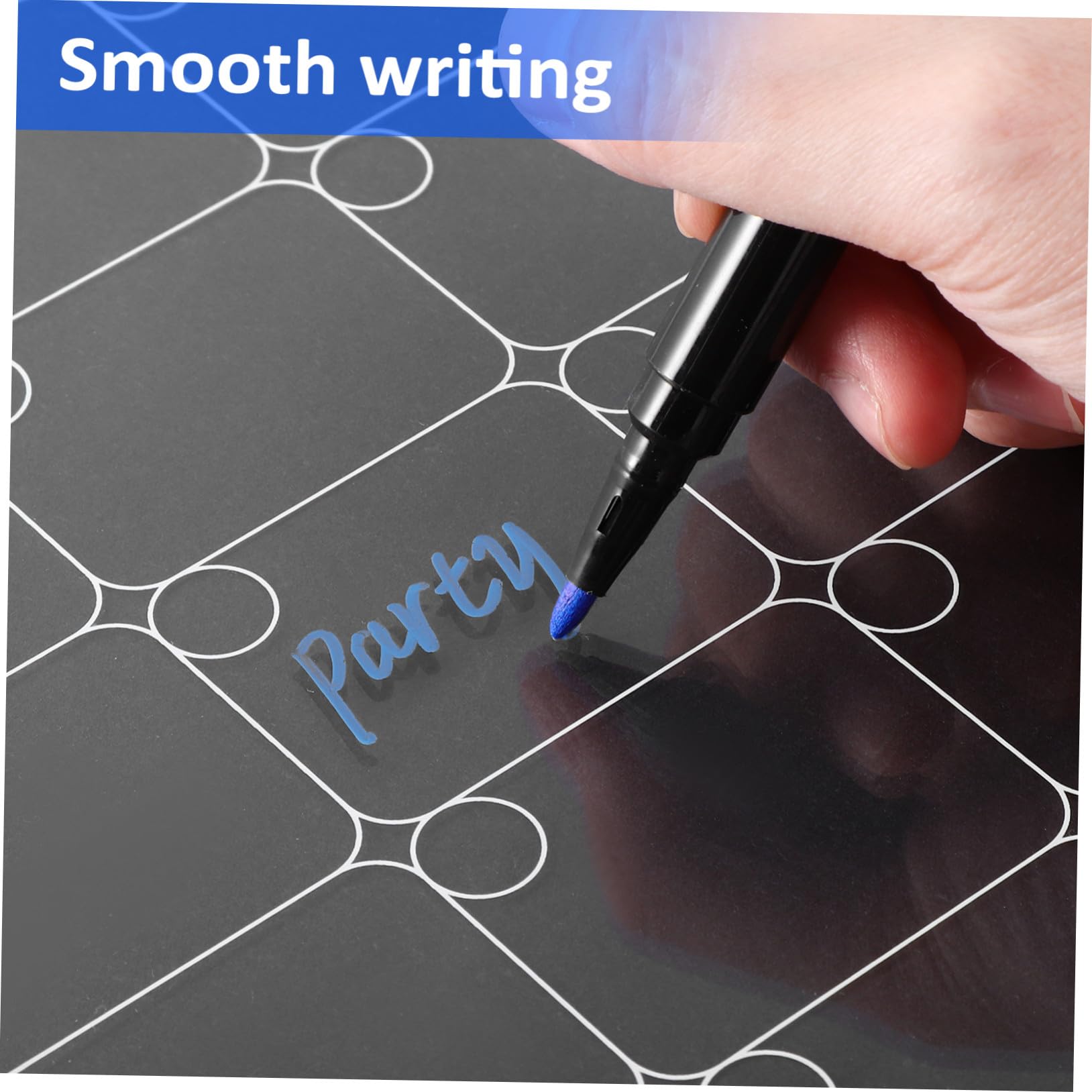 Gadpiparty Magnetische Planungstafel 2 Stück aus Transparentem Acryl mit Anti Rutsch Design und Glatten Kanten für Wochen und Monatsplaner im Büro und Zuhause
